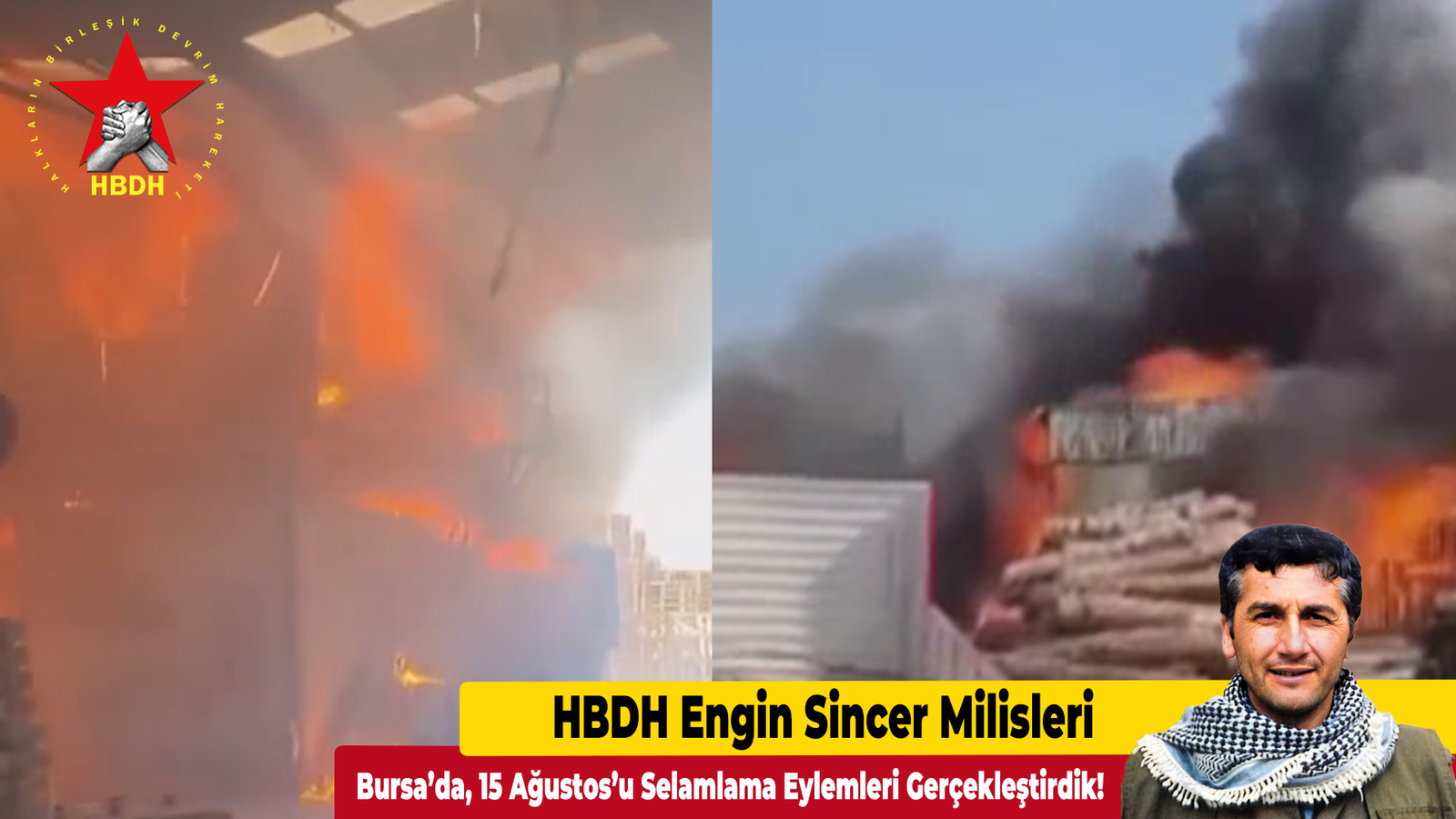 HBDH Engin Sincer Milisleri; “Bursa’da, 15 Ağustos’u Selamlama Eylemleri Gerçekleştirdik!”