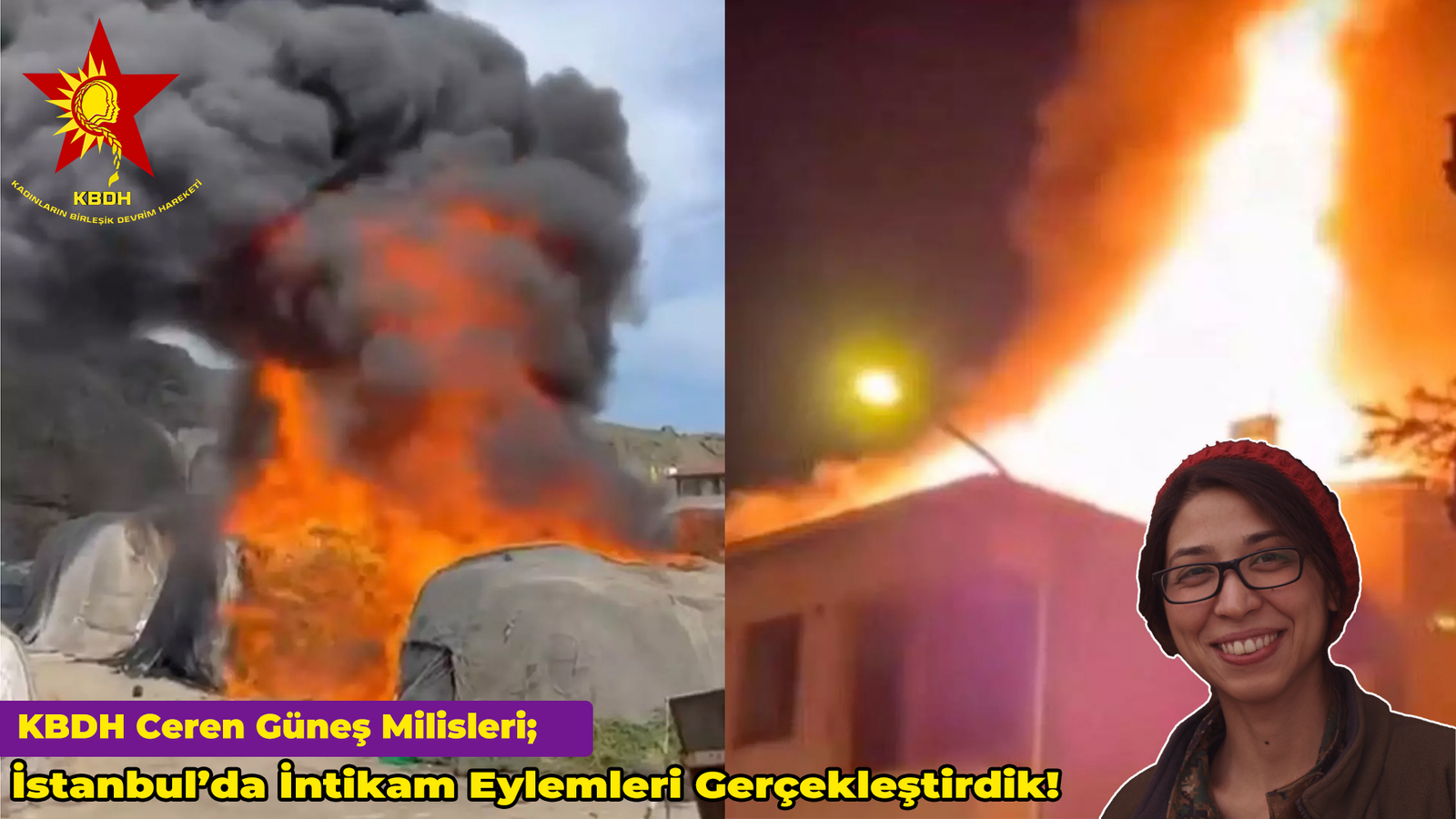 KBDH Ceren Güneş Milisleri; “İstanbul’da İntikam Eylemleri Gerçekleştirdik!”