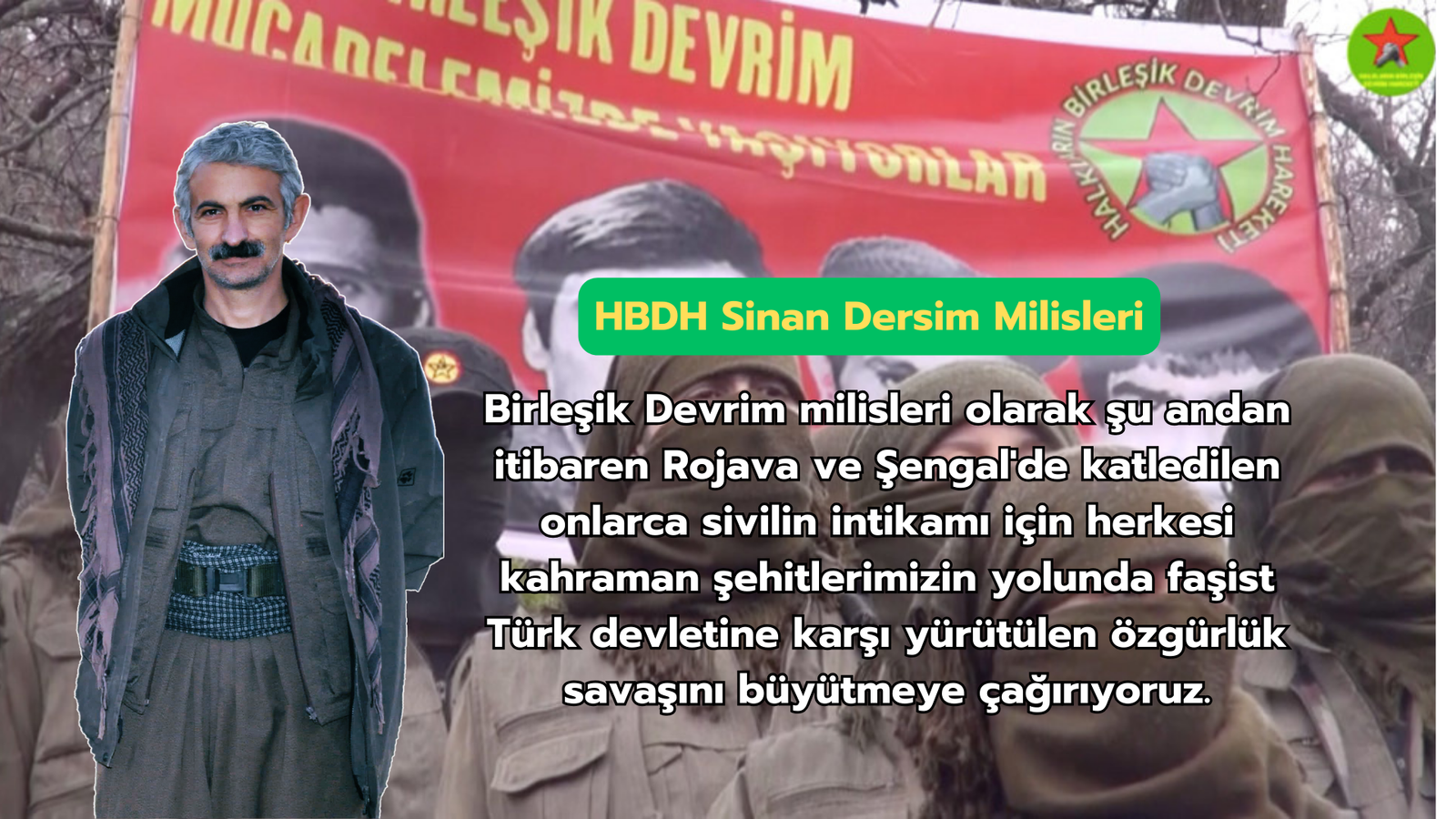 HBDH Sinan Dersim Milisleri; “İstanbul’da Farklı Tarihlerde Misilleme Eylemleri Gerçekleştirdik!”